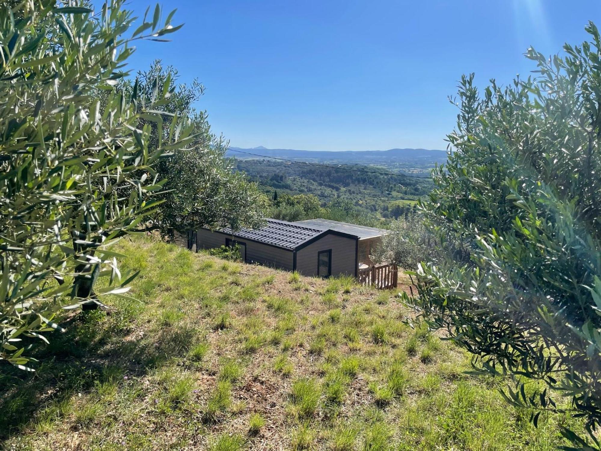 Mobil-Home En Pleine Nature A 3 Mins Du Lac Du Salagou Avec Vue Panoramique Lacoste  Luaran gambar